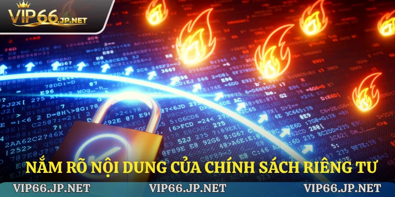 Nắm rõ nội dung của chính sách riêng tư